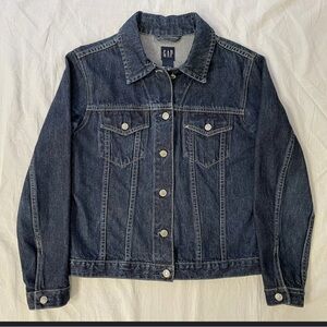 GAP Women's Classic Dark Blue Jean Jacket
